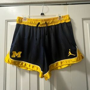 Michigan Jordan shorts